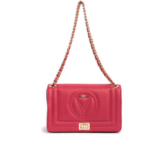 Valentino Handbags - Valentino Alice Signature Embossed Logo Shoulder Bag  Red NWT
